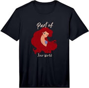 Men's Disney The Little Mermaid Ariel Over The Shoulder Gaze Part Performance T-Shirt