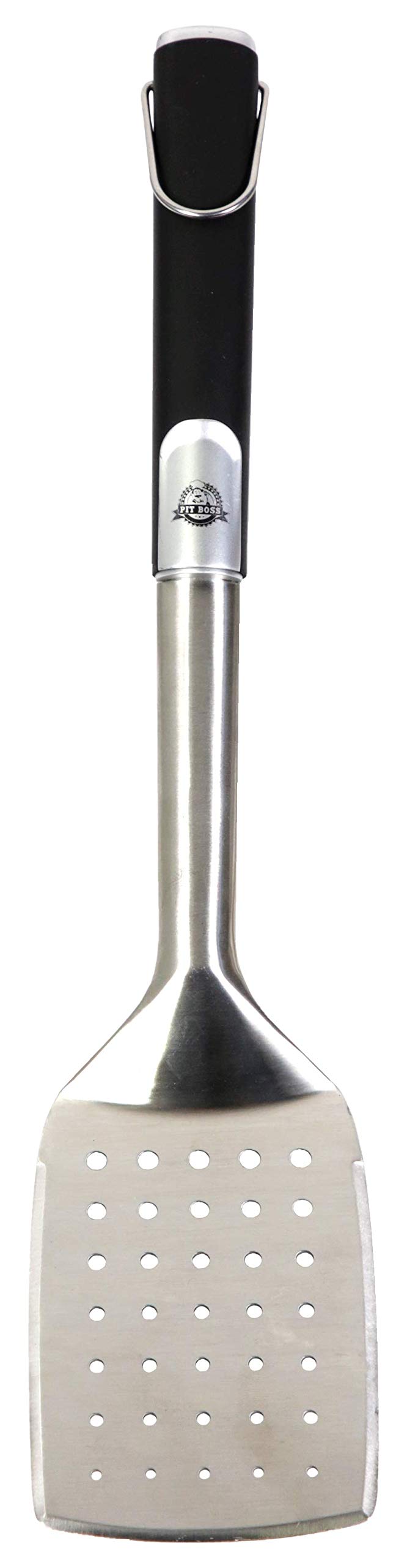 Grills Boss Soft Touch Spatula Black/Silver (Pack of 2) by PIT BOSS – Pack of 2, Stainless Steel, Black/Silver, Pack of 2, Model 67384