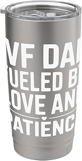 IVF In Vitro Fertilization Transfer Day Fertility IVF Dad Stainless Steel Insulated Tumbler