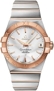 Omega Constellation Silver Dial Rose Gold and Steel Men's Watch 123.20.38.21.02.001