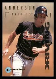 Baseball Trading Card MLB 1995 SkyBox E-Motion #1 Brady Anderson NM Near Mint Orioles