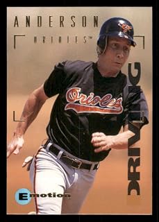 Baseball Trading Card MLB 1995 SkyBox E-Motion #1 Brady Anderson NM Near Mint Orioles