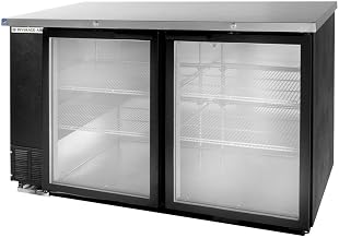 Beverage Air BB58HC-1-FG-B Two-Section Refrigerated Food Rated Back Bar Storage Cabinet, NSF