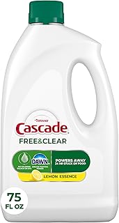 Free & Clear Dishwasher Detergent Liquid Gel by Cascade – 75 Ounce (Pack of 1)