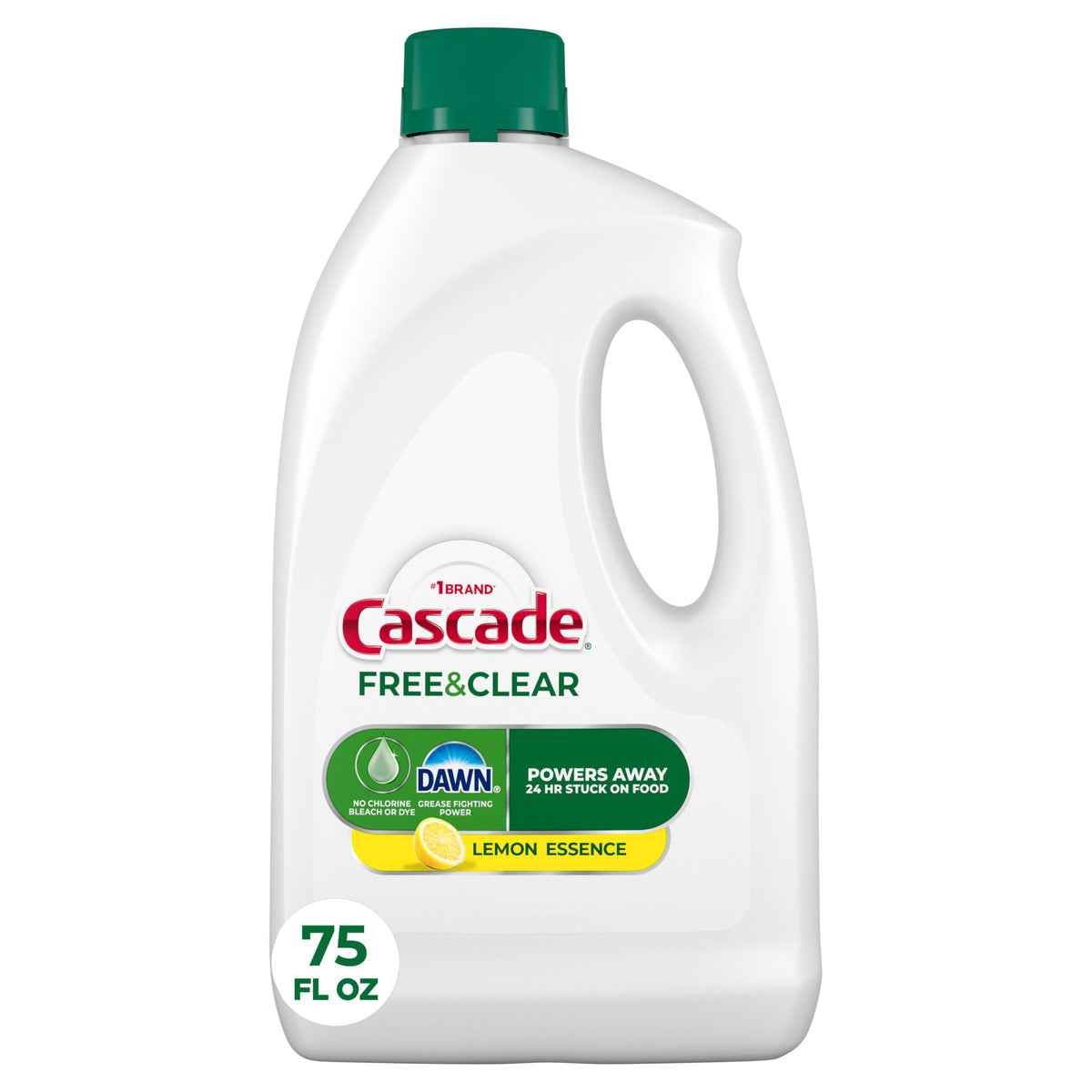 Free & Clear Dishwasher Detergent Liquid Gel by Cascade – 75 Ounce (Pack of 1)