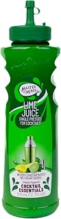 MASTER OF MIXES Cocktail Essentials Single Pressed Lime Juice, 375mL Bottle | Fresh Lime from Mexico | for Cocktails & Mocktails, Simply Squeeze Pour Spout, Kosher Certified, Gluten & Dairy Free