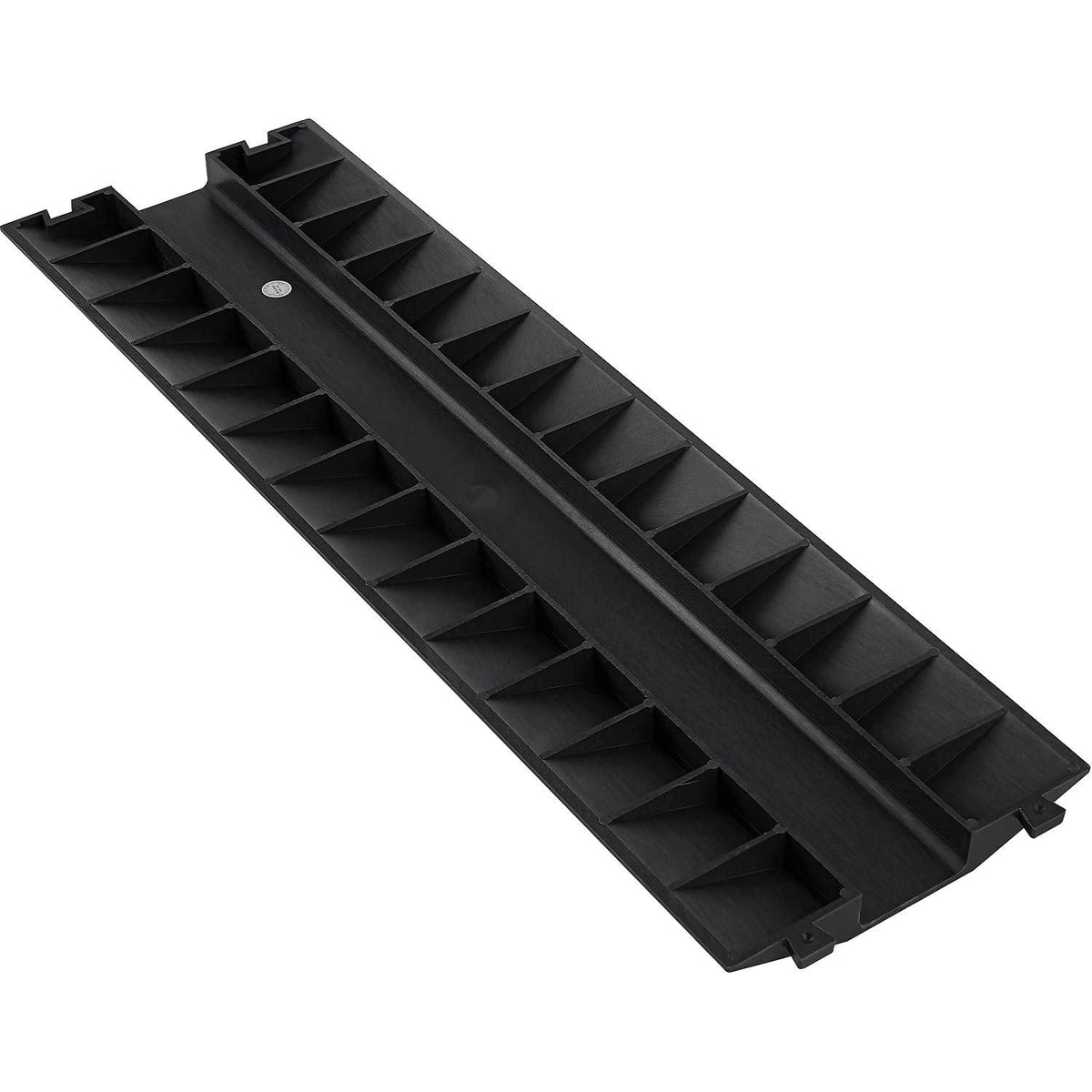 1-Channel Drop Over Cable Protector by Global Industrial – Polyvinyl Chloride, Black, Model TSH30109BK