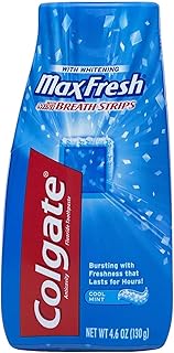Colgate Max Fresh Liquid Toothpaste with Mini Breath Strips, Cool Mint, 4.6 oz, Blue