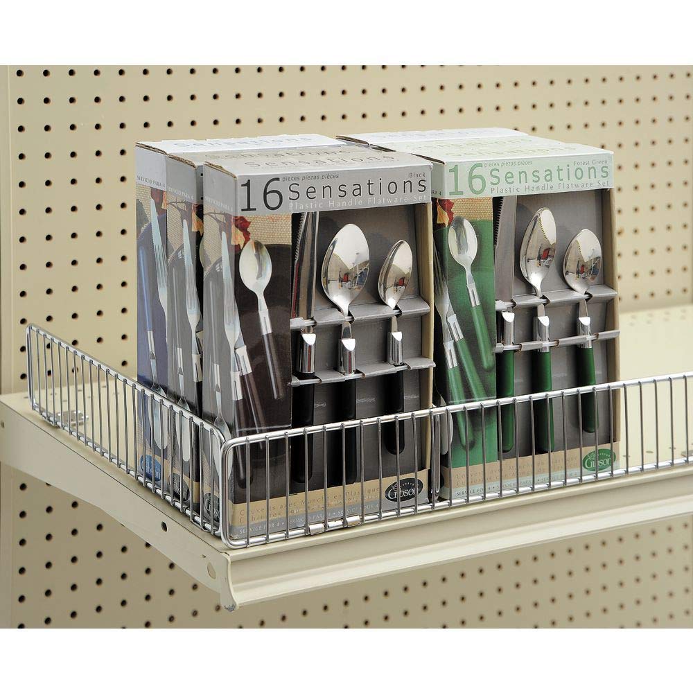 Chrome Shelf dividers 16 x by Retail Resource – Wire, Chrome, Model 289-WD316