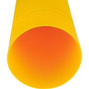 60" H Smooth Bollard Post Sleeve with Dome Top by Global Industrial – 10"L x 10"W x 60"H, HD Polyethylene, Yellow, Model BOL8YL