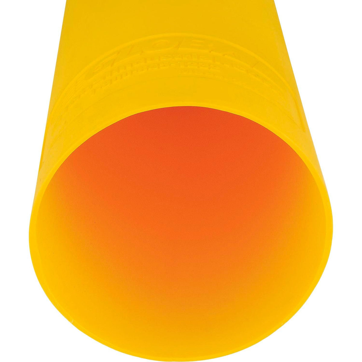 60" H Smooth Bollard Post Sleeve with Dome Top by Global Industrial – 10"L x 10"W x 60"H, HD Polyethylene, Yellow, Model BOL8YL