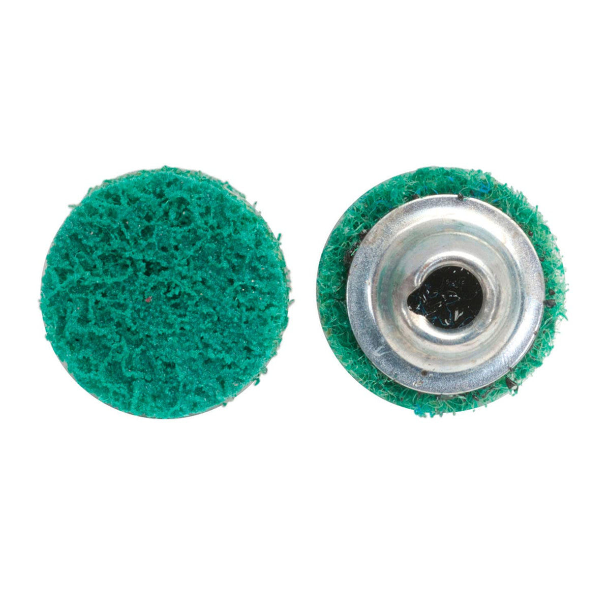 Bear-Tex Non-Woven Quick-Change Disc 1" Dia. FIN Grit Aluminum Oxide Type II by Norton – 3.2"L x 3.2"W x 3.1"H, Aluminum Oxide, Green, Pack of 50, Model 66623325028