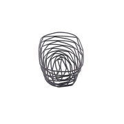 Tablecraft 9 inches x 4 inches x 2 inches / Black / Modern Bread & Serving Baskets