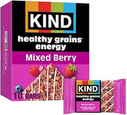 KIND Healthy Grains Energy Bars, Mixed Berry, Gluten Free, Healthy Snacks, 19g Whole Grains, 10 Count