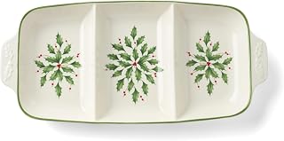 Lenox 899166 Holiday Carved Divided Dish