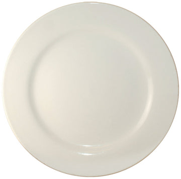 Roma 9-3/4-Inch Plate by ITI – Large, Ceramic, American White, Pack of 24, Model RO-9
