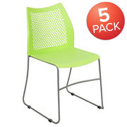 Flash Furniture Green / Set of 5 / Classic Stacking Chairs