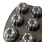 Brownie Bundt Pan by Nordic Ware – 3.75 Cup Capacity, 0.9 liters, Non Stick, Black, Model 52824