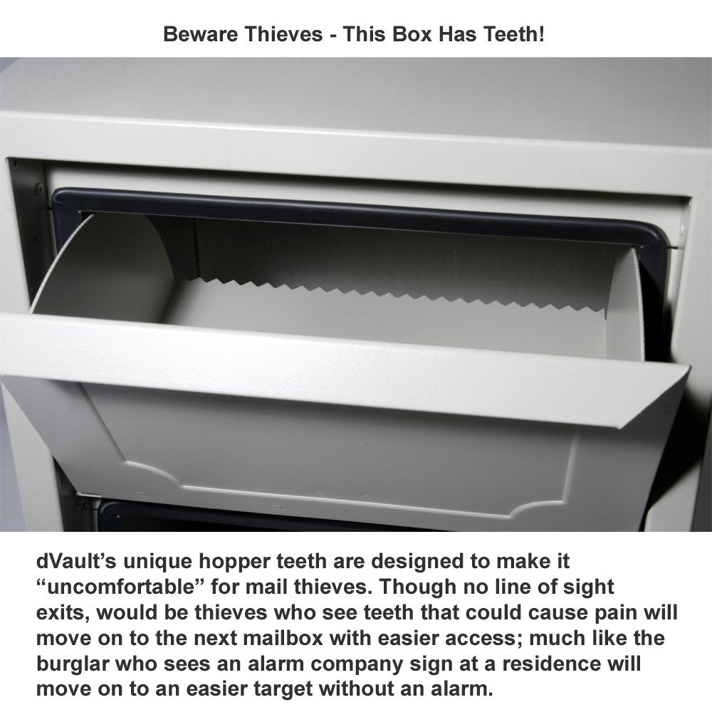 dVault Sand / 14"L x 14"W x 20"H / Industrial Wall-Mount Mailboxes