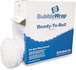 Sealed Air 90065 Bubble Wrap® Cushion Bubble Roll, 1/2" Thick, 12" x 65ft,Clear
