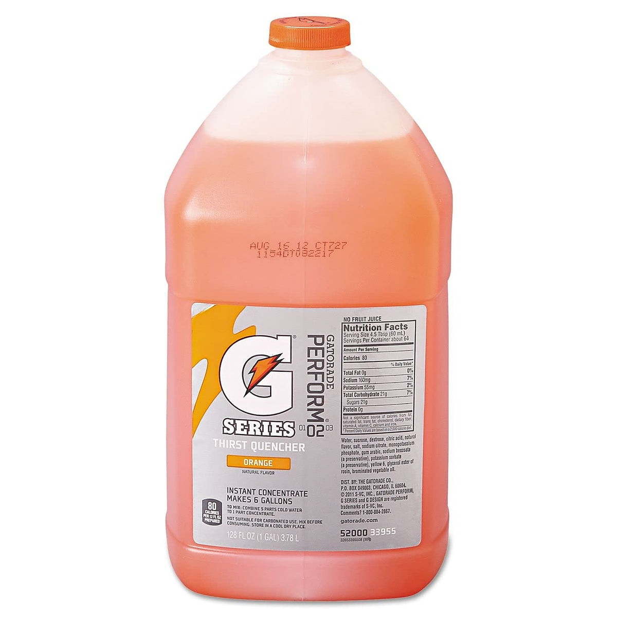 Liquid Concentrates Model Code: AG - Price is for 1 Case by Gatorade – 128 Fl Oz (Pack of 1), Model 03955