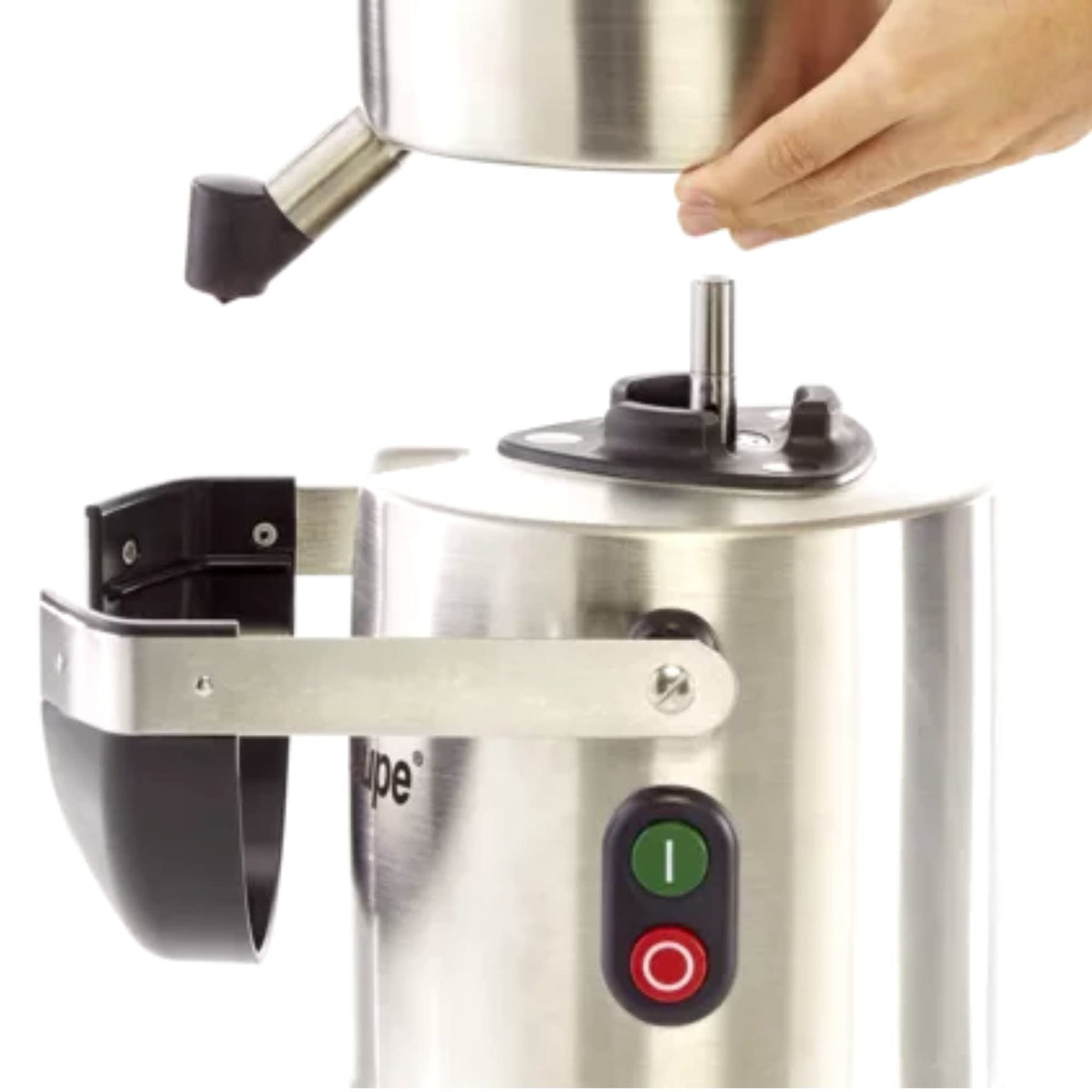 Ultra Automatic Juicer with Pulp Ejection - 120V by Robot Coupe – 6.5 Liter, 6.5 liters, Stainless, Grey, Model J80