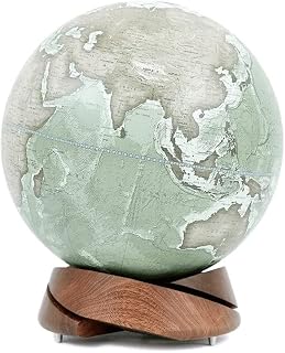 Globes, Rotating Earth Geography Globe Office Decorative Wooden Clear