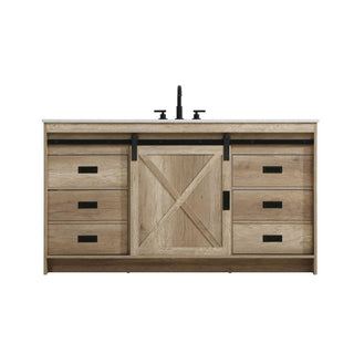 Austin Bathroom Vanity Natural Oak by Lighting Design – Engineered Wood, Natural Oak, Model VF90560NT