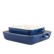 10 Strawberry Street Blue / 10" & 8" / Square Bake & Serve Sets