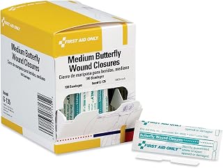 First Aid Only Butterfly Wound Closures, Medium, 100/bx
