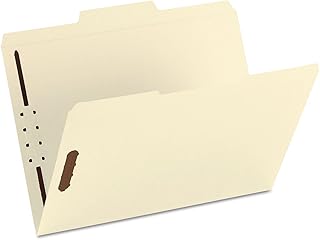 SMEAD Fastener File Folder, Reinforced 1/3-Cut Tab, Letter Size, Manila, 50 per Box (14537)