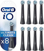 Oral-B iO Ultimate Cleaning Toothbrush Heads - Black (Pack of 8)