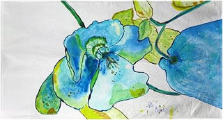 Blue Hibiscus Beach Towel