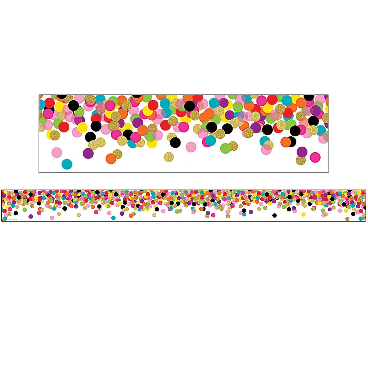 Rolled Straight Border by Teacher Created Resources – OS, Paper, White., Model 8952-3