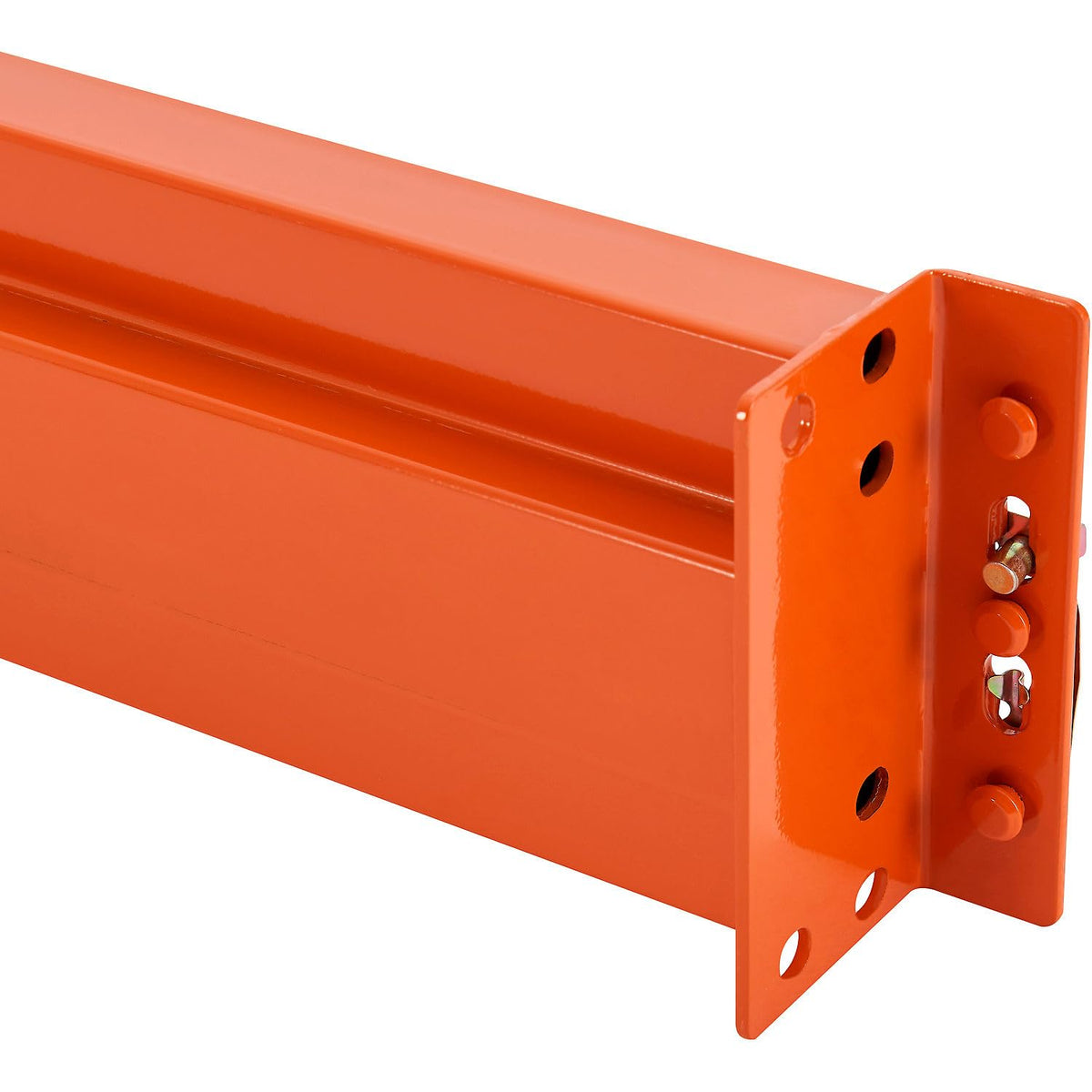 Global Industrial Unslotted Pallet Rack Beam – 120" L x 5-1/2"H, 5630 lbs Capacity, Set of 2