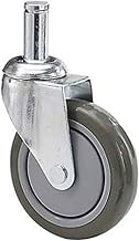 Metro 5A Casters For Super Erecta Shelving - 5" Resilient Rubber Swivel Caster With Brake And Bumper