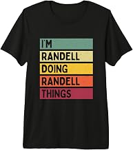 I'm Randell Doing Randell Things Funny Custom Name Premium Tri-Blend T-Shirt
