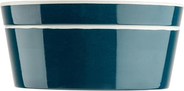 Tablecraft Marvista Collection Round Stackable Bowl and Lid, 1 Qt Capacity, 7" x 7" x 3.25", Lagoon Melamine, Space-Saving Food Container for Prep, Serving, and Organization