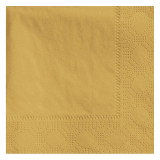Hoffmaster 180345 Beverage Napkin – Regal Embossed, 2-Ply, 1/4 Fold, 9-1/2" Length x 9-1/2" Width, Glittering Gold (4 Packs of 250)