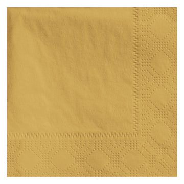 Hoffmaster 180345 Beverage Napkin – Regal Embossed, 2-Ply, 1/4 Fold, 9-1/2" Length x 9-1/2" Width, Glittering Gold (4 Packs of 250)