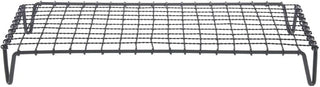 HUBERT Display Riser with Grates Rectangular Black Powder Coated Iron- 20"L x 12"W x 2"H
