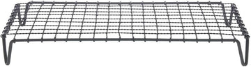 HUBERT Display Riser with Grates Rectangular Black Powder Coated Iron- 20"L x 12"W x 2"H