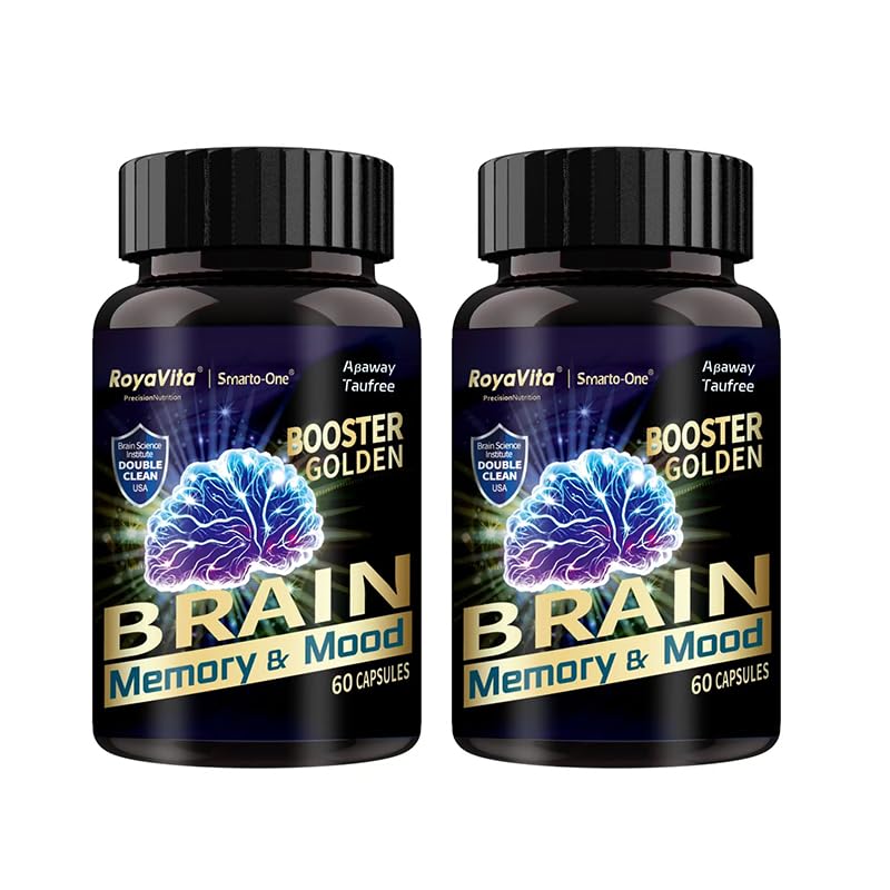 Smarto-One Brain Nutrition Proprietary Blend(DHMP) Nootropic Brain Supplement for Memory by RoyaVita – 120 Count (Pack of 2)