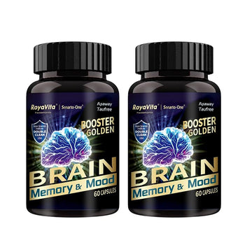 Smarto-One Brain Nutrition Proprietary Blend(DHMP) Nootropic Brain Supplement for Memory by RoyaVita – 120 Count (Pack of 2)