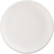 AJM Packaging AJM AJMPP9GRA Green Label Paper Plates, Microwavable, 9" Diameter (Pack of 100)