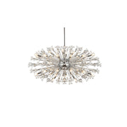 Vera 38 Light Pendant by Lighting Design – Metal, Clear, Model 2550D48C