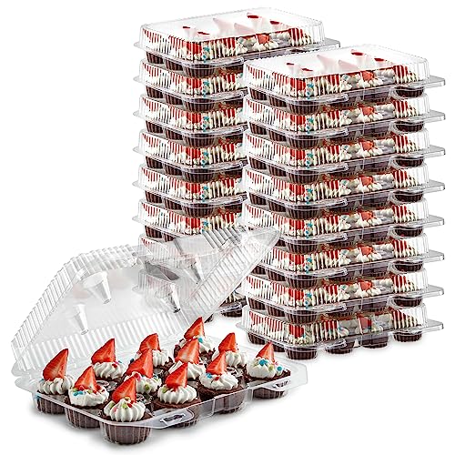 Stock Your Home 240 / 7.65 x 2 x 2 inches / Clear Cupcake Carriers