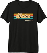 Vintage Sunset Stripes Salco, Alabama Premium Tri-blend T-Shirt