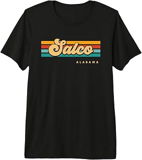 Vintage Sunset Stripes Salco, Alabama Premium Tri-blend T-Shirt