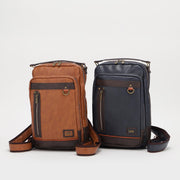 320-3151-03 Men's Body Bag by Lee – One Size, ポリウレタン (PU), Navy, Model lee3151-zai-navy